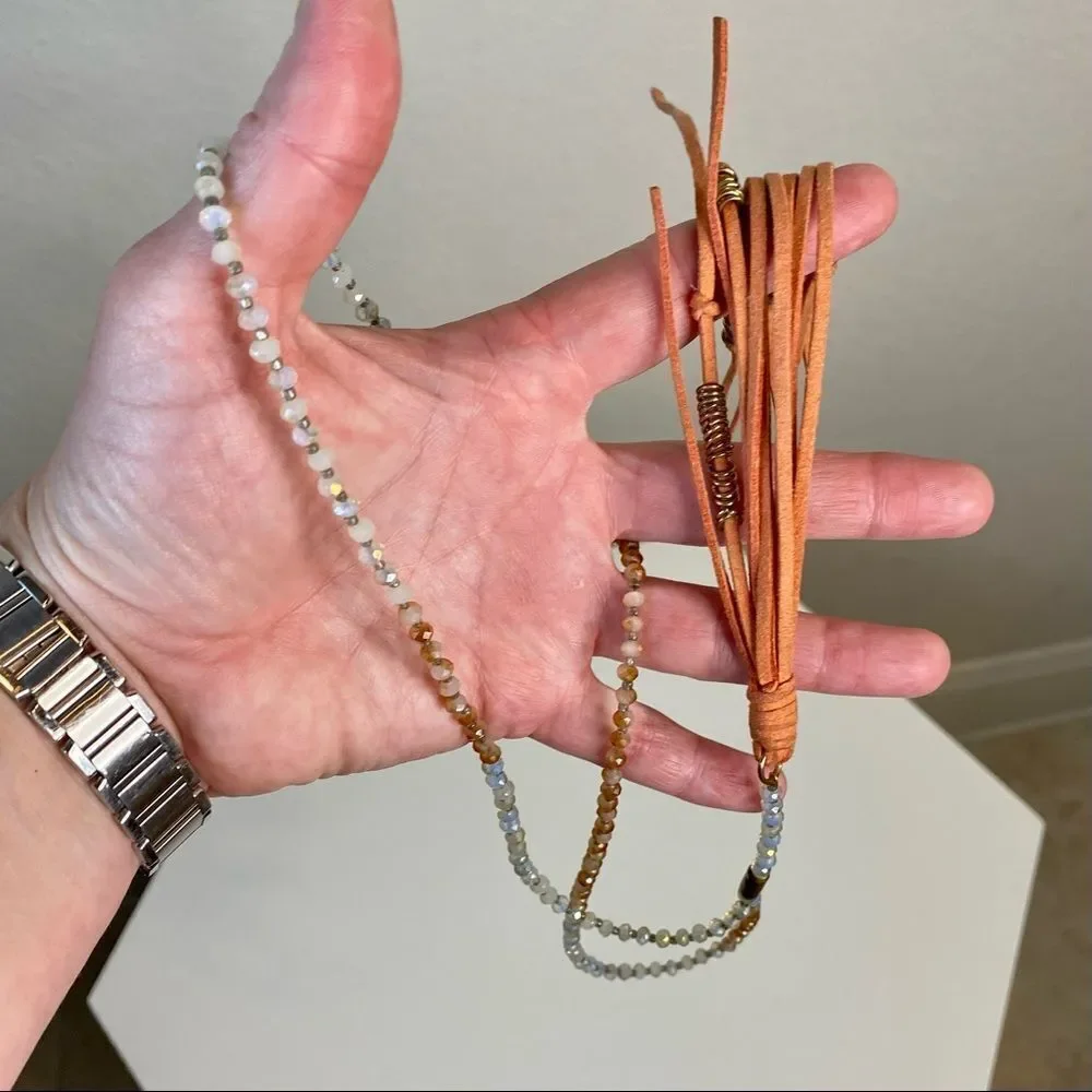 Mandarin Ombré Long Necklace